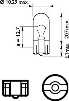 PHILIPS 12961B2 - Bulb, indicator europarts.cy