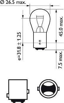 PHILIPS 12499CP - Bulb, indicator europarts.cy