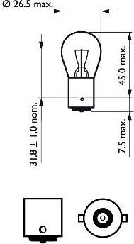 PHILIPS 12498LLECOCP - Bulb, indicator europarts.cy