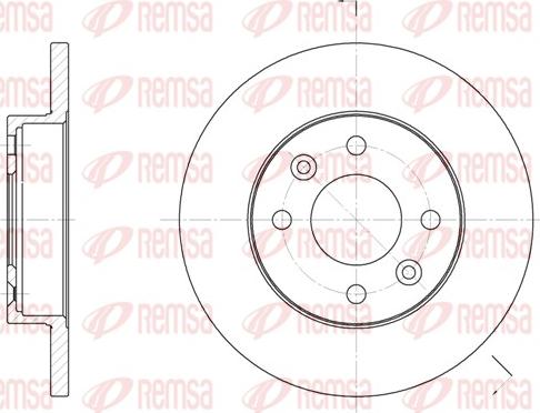 Remsa 6067.00 - Brake Disc europarts.cy