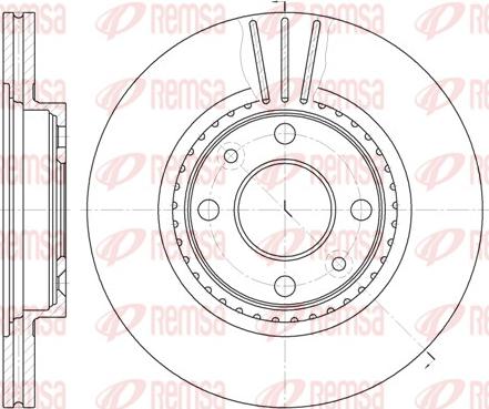 Remsa 6144.10 - Brake Disc europarts.cy