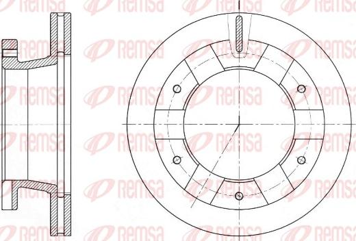 Remsa 61407.10 - Brake Disc europarts.cy