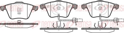 Remsa 0964.02 - Brake Pad Set, disc brake europarts.cy
