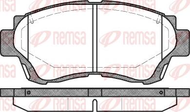 Remsa 0370.00 - Brake Pad Set, disc brake europarts.cy