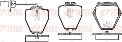 Remsa 0752.02 - Brake Pad Set, disc brake europarts.cy