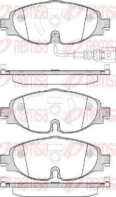 Remsa 1515.01 - Brake Pad Set, disc brake europarts.cy