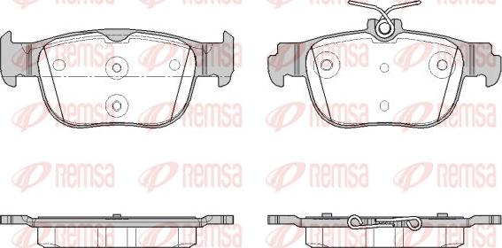 Remsa 1897.00 - Brake Pad Set, disc brake europarts.cy