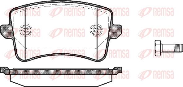 Remsa 1343.00 - Brake Pad Set, disc brake europarts.cy