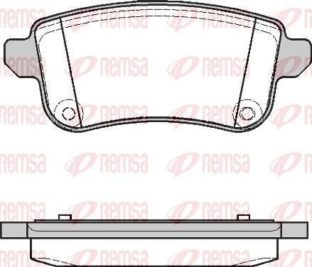 Remsa 1387.10 - Brake Pad Set, disc brake europarts.cy