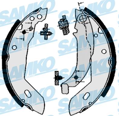 Samko 84670 - Brake Shoe Set europarts.cy