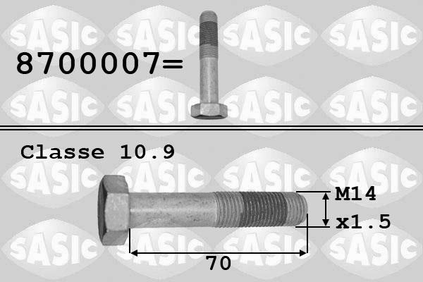 Sasic 8700007 - Pulley Bolt europarts.cy