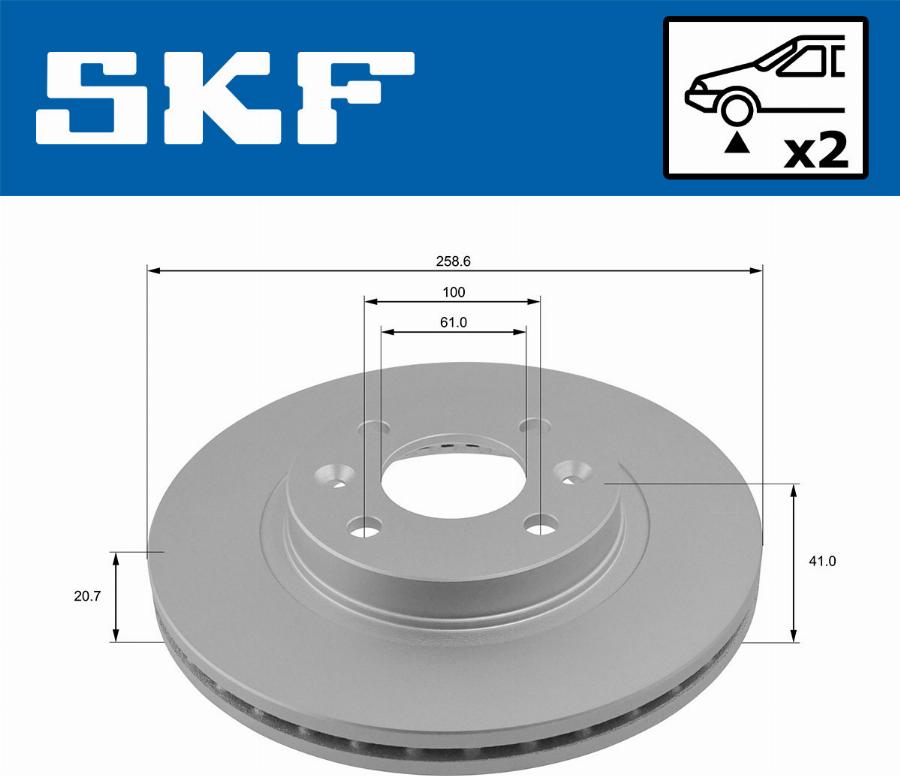 SKF VKBD 80011 V2 - Brake Disc europarts.cy