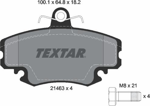 Textar 2146306 - Brake Pad Set, disc brake europarts.cy