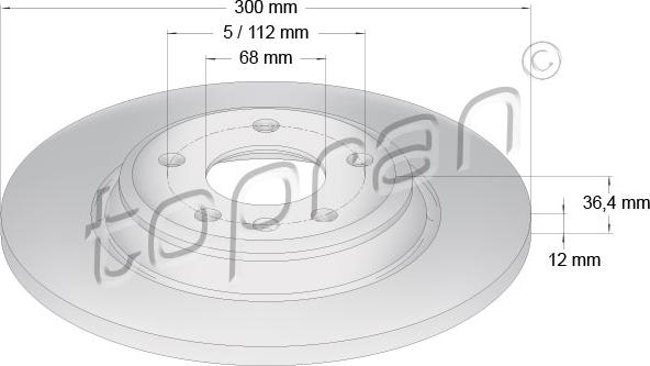 Topran 113 011 - Brake Disc europarts.cy