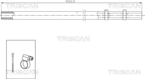 Triscan 8516 29029 - Hydraulic Hose, steering system europarts.cy