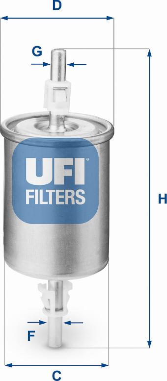 UFI 31.515.00 - Fuel filter europarts.cy
