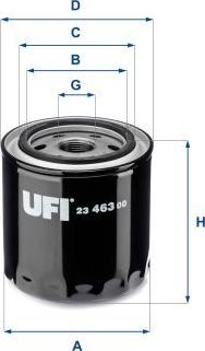 UFI 23.463.00 - Oil Filter europarts.cy