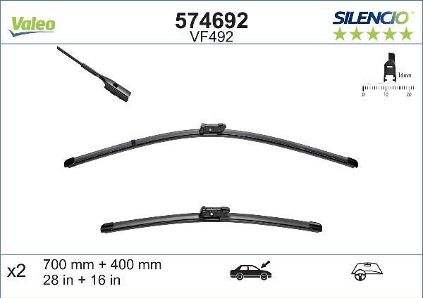 VALEO 574692 - Wiper Blade europarts.cy