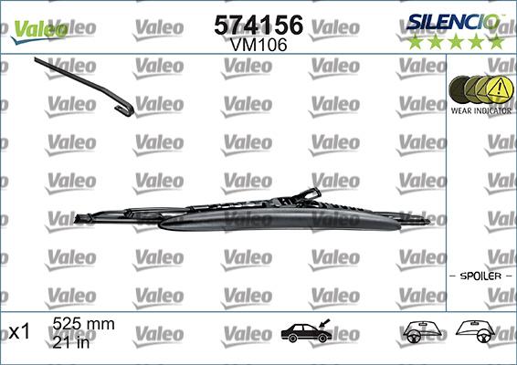 VALEO 574156 - Wiper Blade europarts.cy