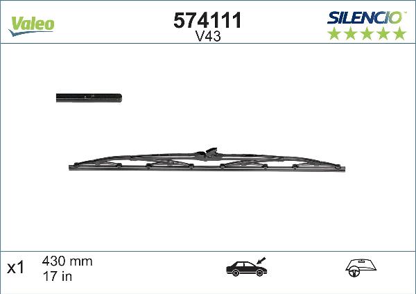 VALEO 574111 - Wiper Blade europarts.cy