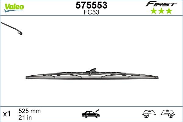 VALEO 575553 - Wiper Blade europarts.cy