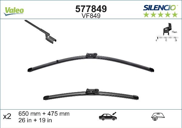 VALEO 577849 - Wiper Blade europarts.cy