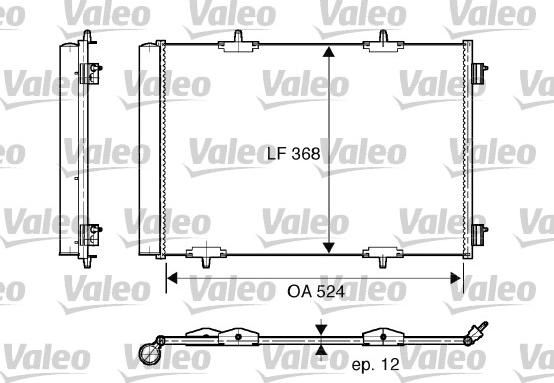 VALEO 818015 - Condenser, air conditioning europarts.cy