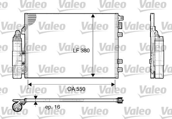 VALEO 817661 - Condenser, air conditioning europarts.cy