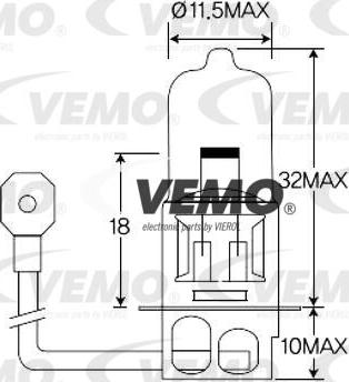 Vemo V99-84-0013 - Bulb, spotlight europarts.cy