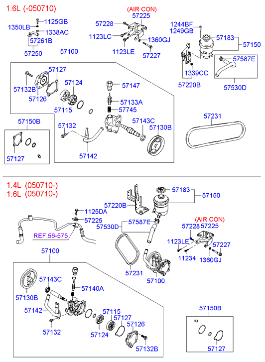KIA-HYUNDAI 571501CA10 - Hydraulic Pump, steering system europarts.cy